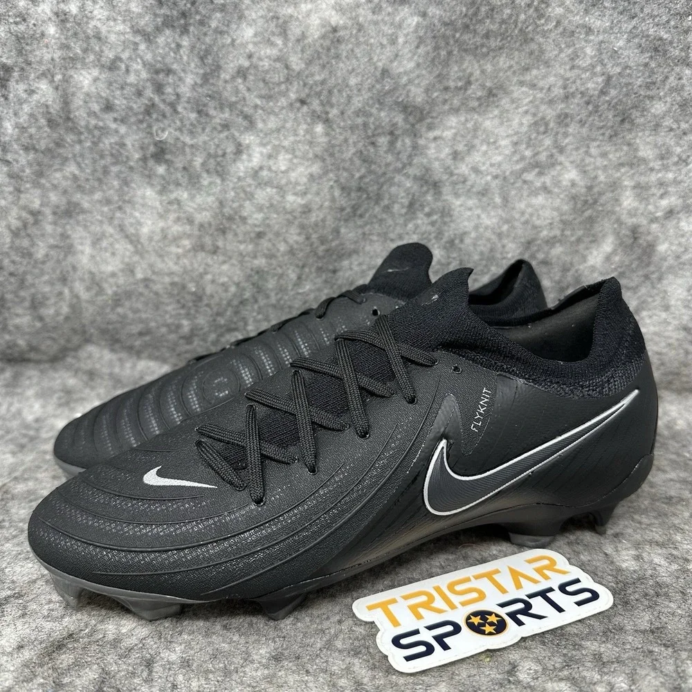 Nike Phantom GX 2 Pro FG Soccer Cleat Mens Size 7.5 Black Silver FJ2563-001